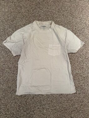 Goodfellow & Co Short-Sleeve Pocket Tee in Light Cream